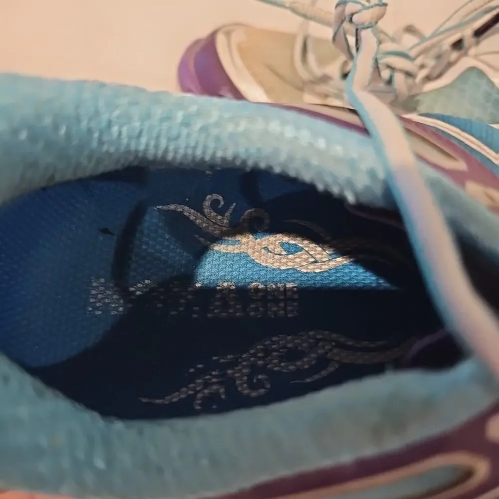 Hoka Odyssey Shoes Womens 7.5 Blue White Purple Road Running Support Trainer